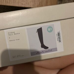 Tall black fall boots